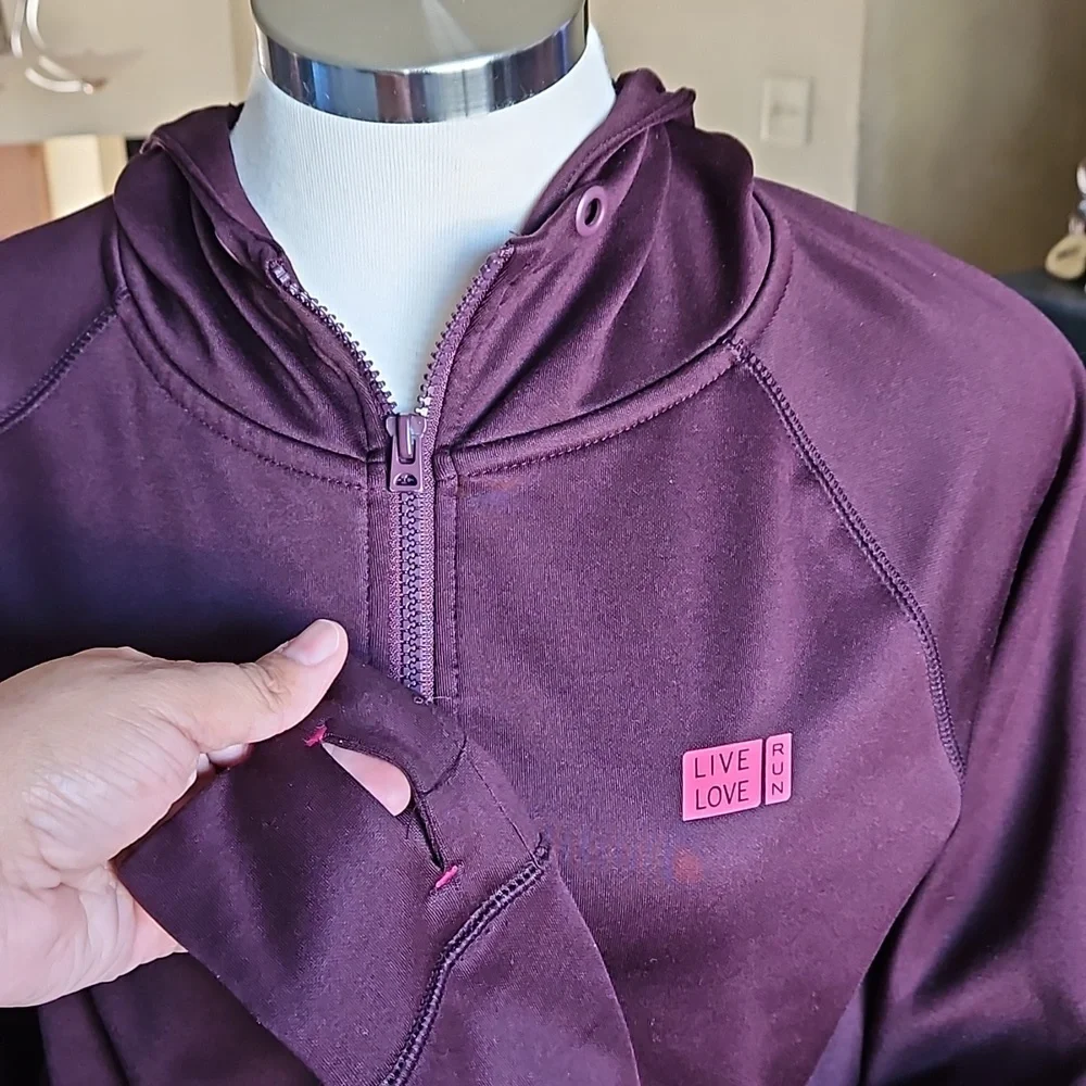 Womens Burgandy/Purple Hoodie (S) - Picture 2 of 4